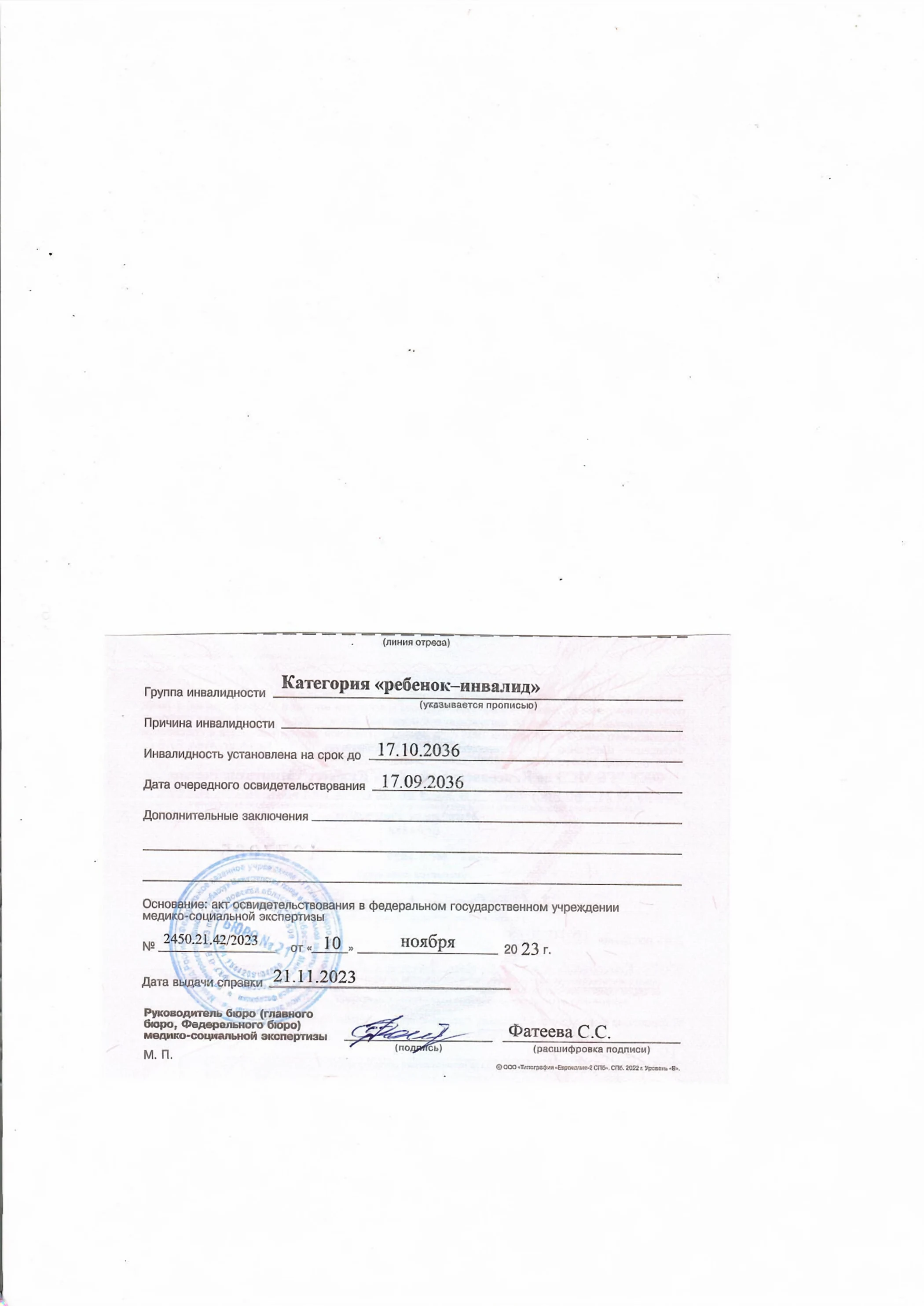 Справка об инвалидности, страница 2